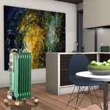 Ariete Vintage groene olieradiator 7-elementen Groen, 1500 Watt, 3 standen