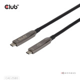 Club 3D Full-Feature USB-C kabel, 15m Zwart, 8K60Hz 10Gbps 60W