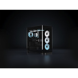 Corsair FRAME 4500X LX-R RGB LINK midi tower behuizing Zwart | 2x USB-A | 1x USB-C | Tempered Glass