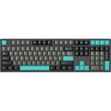HelloGanss HS108T Obsidian RGB mechanisch toetsenbord Zwart, US lay-out (QWERTY), Gateron G Pro Silver, 100%, RGB leds, PBT Doubleshot keycaps, hot swap, 2,4 GHz / Bluetooth / USB-C