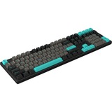 HelloGanss HS108T Obsidian RGB mechanisch toetsenbord Zwart, US lay-out (QWERTY), Gateron G Pro Silver, 100%, RGB leds, PBT Doubleshot keycaps, hot swap, 2,4 GHz / Bluetooth / USB-C