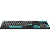 HelloGanss HS108T Obsidian, toetsenbord Zwart/grijs, US lay-out, Gateron G Pro Silver, RGB leds, PBT Doubleshot keycaps, hot swap, 2,4 GHz / Bluetooth / USB-C