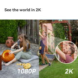 Imou Cell Go Full color Kit beveiligingscamera Wit, 100% Draadloos, met zonnepaneel