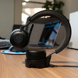 JLab Epic Work ANC Wireless On-Ear Headset   Zwart, USB-C / Bluetooth