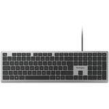 Kensington KB515 EQ USB-C/USB-A Wired Keyboard Grijs, US-International lay-out (QWERTY), Scissor switches, 100%
