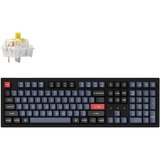 Keychron K10 Pro-H4, toetsenbord Zwart, US lay-out, Keychron K Pro Banana, RGB leds, Double-shot PBT, hot swap, USB-C | Bluetooth 5.1