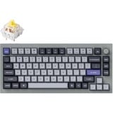 Keychron Q1 Pro-N4, toetsenbord Grijs, US lay-out, Keychron K Pro Banana, RGB leds, 65%, KSA double-shot PBT, hot swap, Bluetooth 5.1, Knob