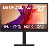 LG  27" 4K UHD monitor Zwart