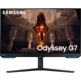 SAMSUNG Odyssey G7 G70B 32" 4K UHD gaming monitor Zwart, 2x HDMI, 1x DisplayPort, 2x USB-A, 1x RJ-45, 144 Hz