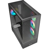 Sharkoon AK6 RGB midi tower behuizing Zwart | 2x USB-A | 1x USB-C | RGB | Tempered Glass