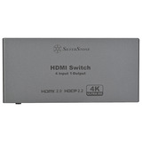 SilverStone HSW41 HDMI 2.0 4K Switcher hdmi switch Grijs