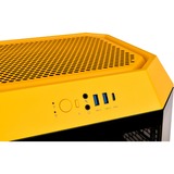 Thermaltake The Tower 300 - Bumblebee mini tower behuizing Donkergeel | 3x USB-A | Tempered Glass