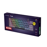 Trust GXT 867 Acira 60% mini mechanisch gaming-toetsenbord, gaming toetsenbord Zwart, US lay-out, Outemu Red, 60%, RGB