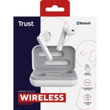 Trust Primo Touch Bluetooth Wireless Earphones hoofdtelefoon Wit, 23783, Bluetooth