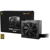 be quiet! Pure Power 12 650 watt voeding  Zwart, 2x PCIe