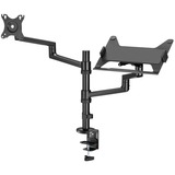 goobay Deluxe Monitor Mount met Laptop Arm, 17 tot 32 inch monitorarm Zwart