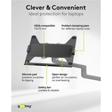 goobay Deluxe Monitor Mount met Laptop Arm, 17 tot 32 inch monitorarm Zwart