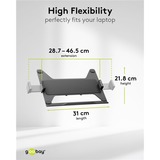goobay Deluxe Monitor Mount met Laptop Arm, 17 tot 32 inch monitorarm Zwart