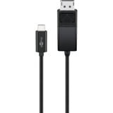 goobay USB-C naar DisplayPort adapterkabel Zwart, 1.2 m