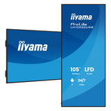 iiyama ProLite LH10552UWS-B1AG 104.6" Ultra Wide Public Display Zwart, HDMI, DisplayPort, USB-C, LAN, WiFi 6E, Audio, Android OS