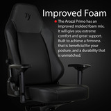 Arozzi Primo - Full Premium Leather - Black gamestoel Zwart