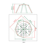 Coleman Octagon 8 tent Grijs