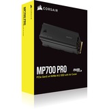 Corsair MP700 PRO met luchtkoeler 4 TB SSD PCIe Gen5 x4 NVMe 2.0, M.2 2280, 3D TLC NAND