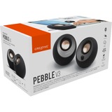 Creative Pebble V3 pc-luidspreker Zwart, Bluetooth, USB-C, AUX