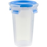 Emsa Clip & Close vershoudbakje 0,35 L doos Transparant/blauw, rond, Ø 9,2cm