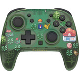 HORI Wireless HORIPAD Turbo - Pokémon Pixel Green gamepad Groen/transparant, Nintendo Switch 2, Nintendo Switch, Nintendo Switch – OLED-Model, Nintendo Switch Lite, Bluetooth 5.0