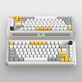 Iqunix ZX75 Gravity Wave Wireless Mechanical Keyboard Grijs, US lay-out (QWERTY), Gateron Red, 75%, RGB leds, Hot-swappable, Double-shot PBT, 2.4GHz | Bluetooth 5.1 | USB-C