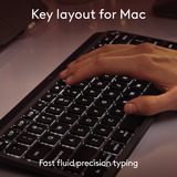 Logitech MX Keys Mini For Mac toetsenbord Grijs, US-International lay-out (QWERTY), 80% (TKL)	, Bluetooth Low Energy