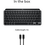 Logitech MX Keys Mini For Mac toetsenbord Grijs, US-International lay-out (QWERTY), 80% (TKL)	, Bluetooth Low Energy