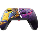 PowerA Enhanced Wireless Controller for Nintendo Switch - Pikachu vs. Gengar Geel/donkerpaars