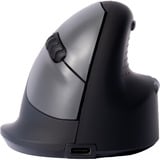R-Go Tools HE Break ergonomische muis Zwart/zilver, 2400dpi, Rechts, Small (Handlengte tot 165mm), Bluetooth