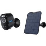 Reolink Argus B330 Smart 2K 4MP Wire-Free Camera with Motion Spotlight + Solar Panel 2 Zwart, 5GHz/2.4GHz WiFi