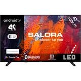 Salora 43UA550 43" 4K Ultra HD Led-tv Zwart, 3x HDMI, Sound, WLAN, RJ-45, BT