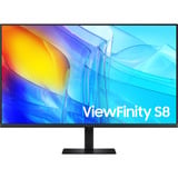 Samsung ViewFinity S8 S80D UHD Monitor 37" 4K Zwart, 1x DisplayPort, 1x HDMI, 2x USB-A, 1x RJ-45