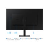 Samsung ViewFinity S8 S80D UHD Monitor 37" 4K Zwart, 1x DisplayPort, 1x HDMI, 2x USB-A, 1x RJ-45