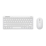 Trust Lyra Multi-Device Wireless Keyboard & Mouse, desktopset Wit, US lay-out, Scissor switches, 800 - 1.600 dpi, 2,4 GHz USB, Bluetooth, 65%