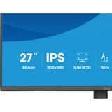 iiyama ProLite XB2793HSU-B1 27" monitor Zwart (mat), 120Hz, HDMI, DisplayPort, USB, Audio