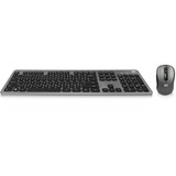 ACT Connectivity Draadloze set met toetsenbord en muis, desktopset Zwart, 800 - 1600 DPI