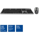 ACT Connectivity Draadloze set met toetsenbord en muis desktopset Zwart, 100%, 800 - 1600 DPI