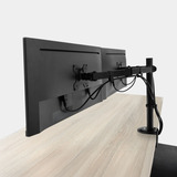 ACT Connectivity Essentials Monitorarm 32", 2 schermen Zwart