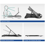 ACT Connectivity Laptopstandaard, inklapbaar, hoogte verstelbaar in 7 standen 