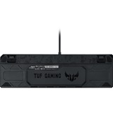 ASUS TUF Gaming K3 RGB gaming toetsenbord Gunmetal, US lay-out (QWERTY), Kailh Red, 100%