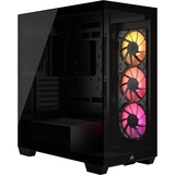 Corsair 3500X ARGB  +  RM750e 750W Bundel midi tower behuizing Zwart | 2x USB-A | 1x USB-C | RGB | Tempered Glass