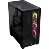 Corsair 3500X ARGB  +  RM750e 750W Bundel midi tower behuizing Zwart | 2x USB-A | 1x USB-C | RGB | Tempered Glass