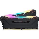 Corsair Vengeance RGB PRO 32 GB DDR4-3200 (2x 16 GB) werkgeheugen Zwart, CMW32GX4M2E3200C16, XMP 2.0