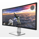 Dell UltraSharp U3415W Refurbished 34" Curved UltraWide monitor Zwart/zilver, 1x HDMI, 1x mini-DisplayPort, USB-A, USB-C